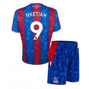 Crystal Palace Eddie Nketiah #9 Dětské Domácí dres komplet 2024-25 Krátký Rukáv (+ trenýrky)